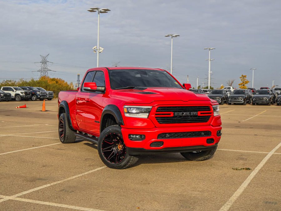 2019 Ram 1500 Sport 5.7L | Aftermarket Fender Flares/20in Wheels/33in Tires Red
