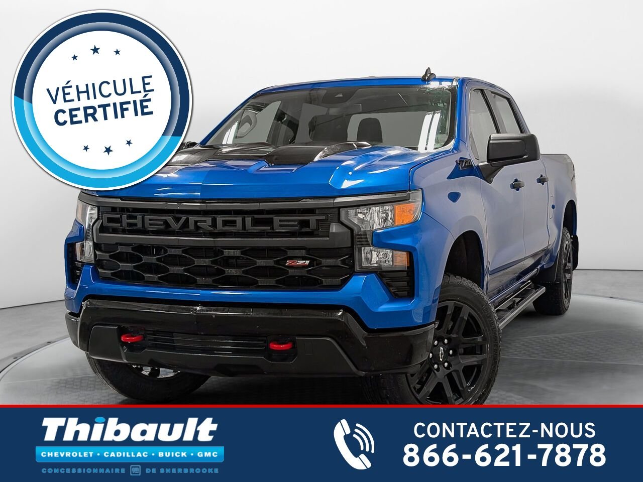 CHEVROLET Silverado 1500 4WD Crew Cab Custom Trail Boss V8 5.3L 6 Places 2023 Noir Sherbrooke - photo #0