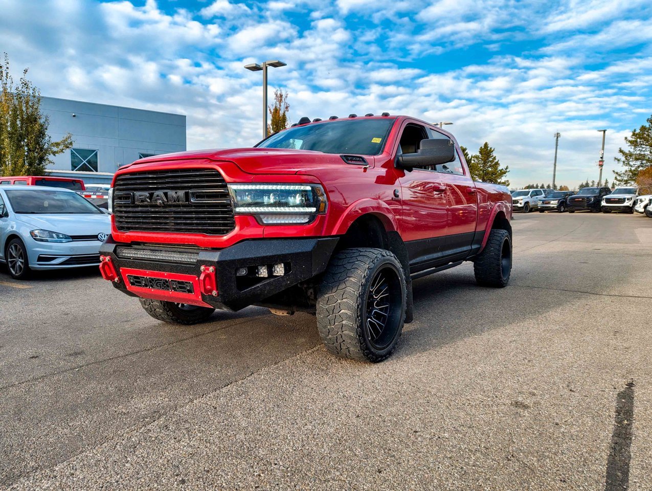 2019 Ram 3500 Laramie 4x4 Crew Cab 6'4 Box Red Sherwood Park - photo #3