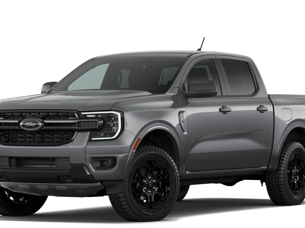 Gray 2026 Ford Ranger Pickup Truck Four-Wheel Drive Automatic
