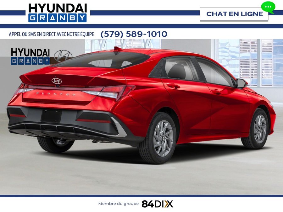HYUNDAI Elantra Preferred IVT avec ensemble technologie 2026 Rouge ultime
