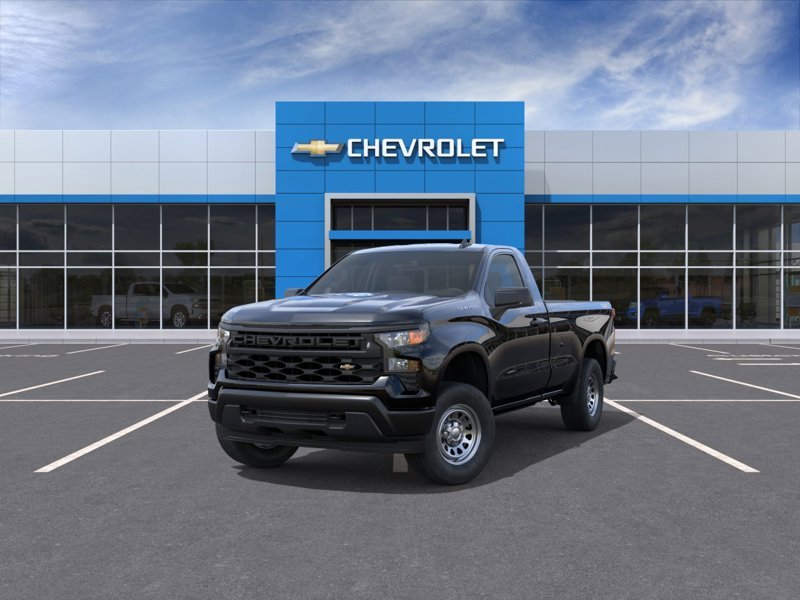 2026 CHEVROLET Silverado 1500 WT cabine classique 4RM 140 po BLACK