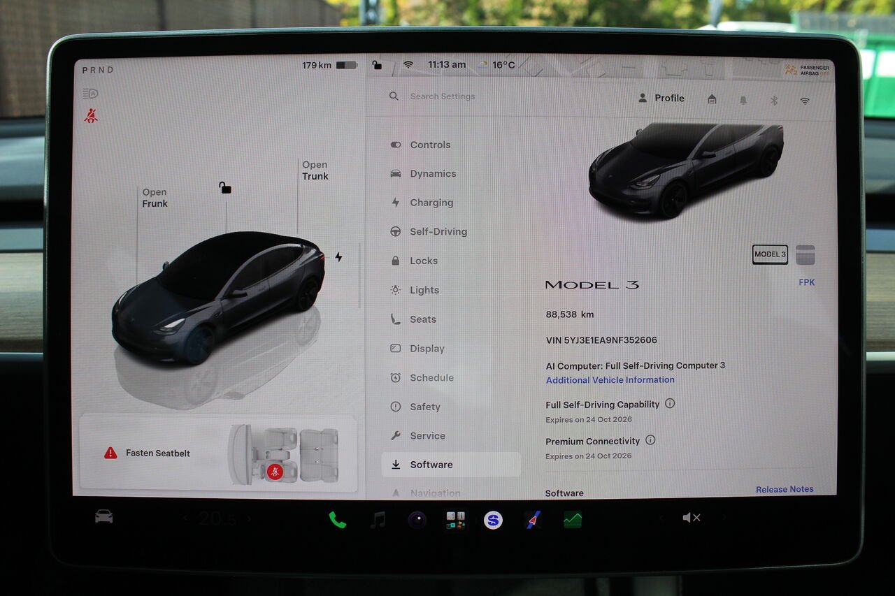 Tesla Model 3 VIN: 5YJ3E1EA9NF352606 2022 Gris Sainte-Rose - photo #12