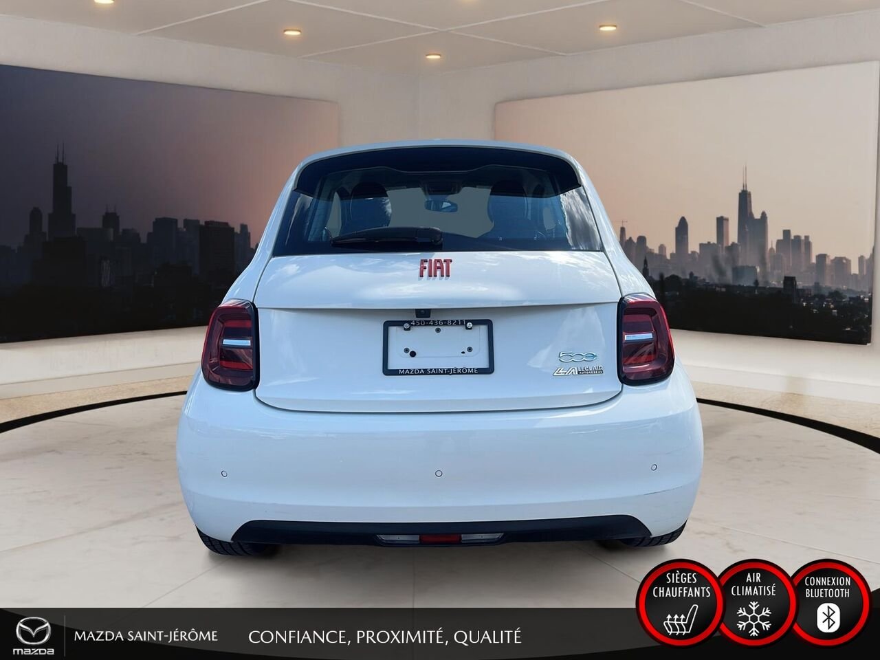2024 FIAT 500e Édition (RED) | 100 % ÉLECTRIQUE | NAVIGATION | CAMÉRA DE RECUL | CARFAX VIERGE White Saint-Jérôme - photo #6