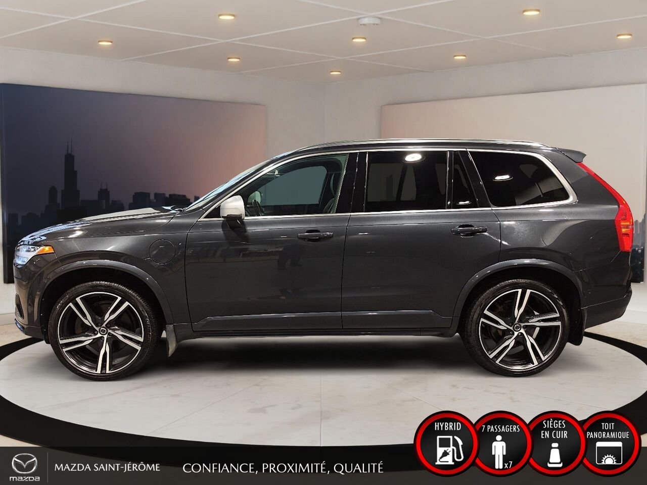 Volvo XC90 2018 Gris Saint-Jérôme - photo #9