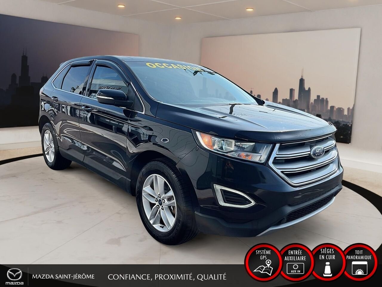 2018 Ford Edge Black Ste-Agathe des Monts - photo #3