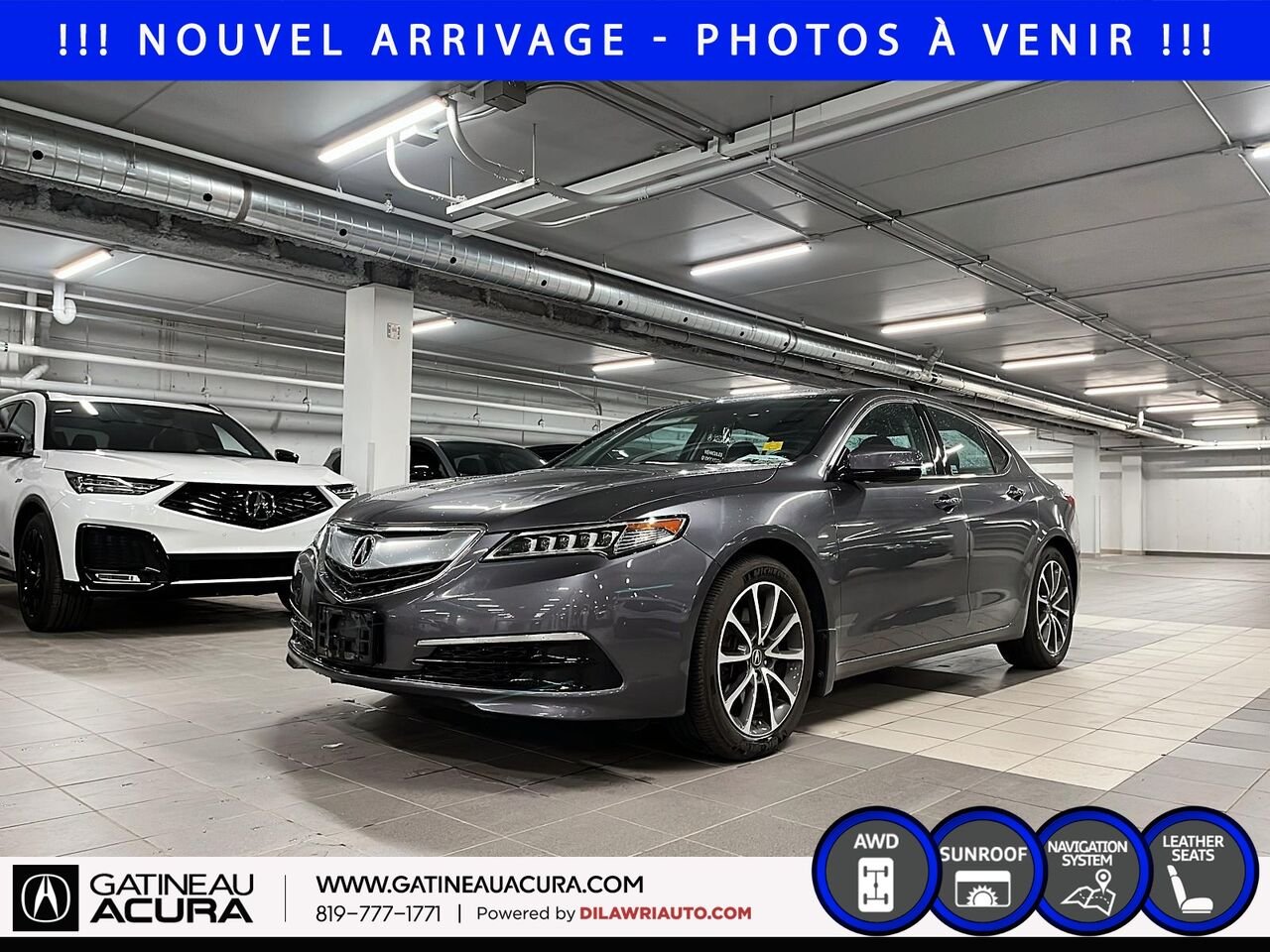 Acura TLX V6 Tech berline 4 portes SH-AWD 2017 Gris Ottawa & Gatineau - photo #0