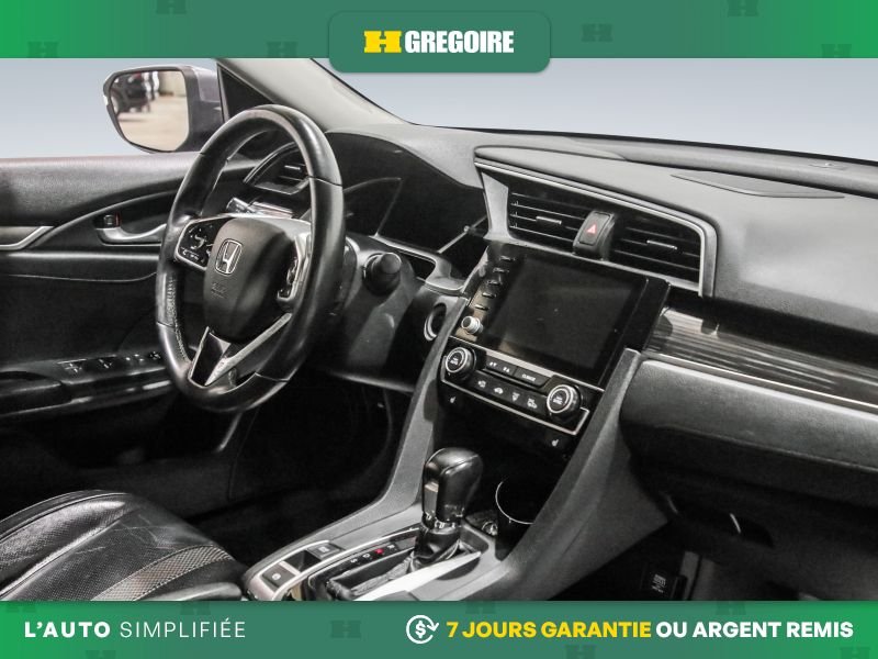 Honda Civic 820731 | Touring AUTO AC CUIR TOIT NAV MAGS CAM RECUL BLEUT 2019 Gris Laval - photo #29