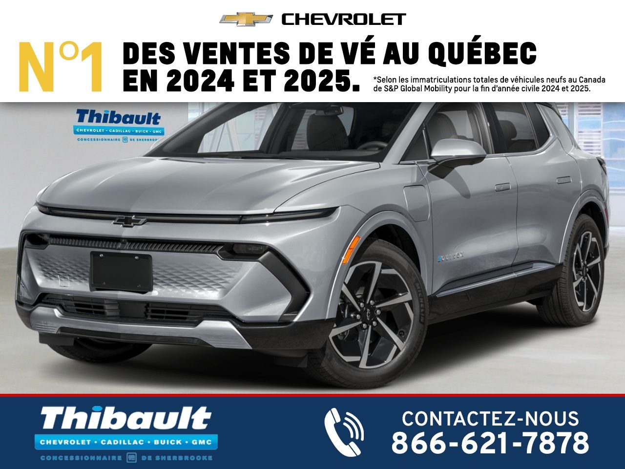 CHEVROLET Equinox EV LT1 4 portes avec PCY 2027 Gris sterling métallisé Sherbrooke - photo #0
