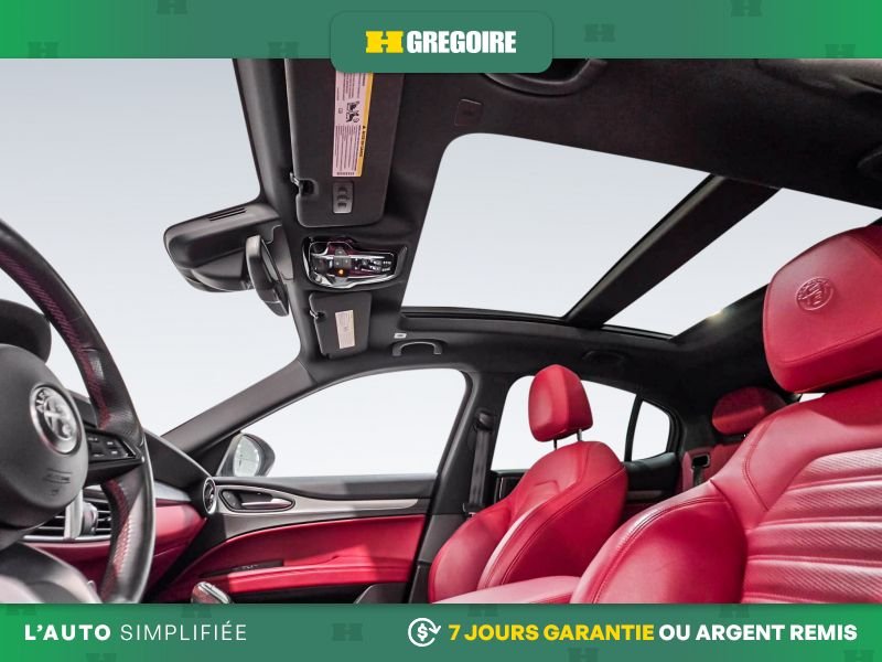 Alfa Romeo Stelvio 823103 | Ti Sport AWD AUTO A/C MAGS CUIR TOIT NAV CAM RECUL 2021 Argent Laval - photo #18