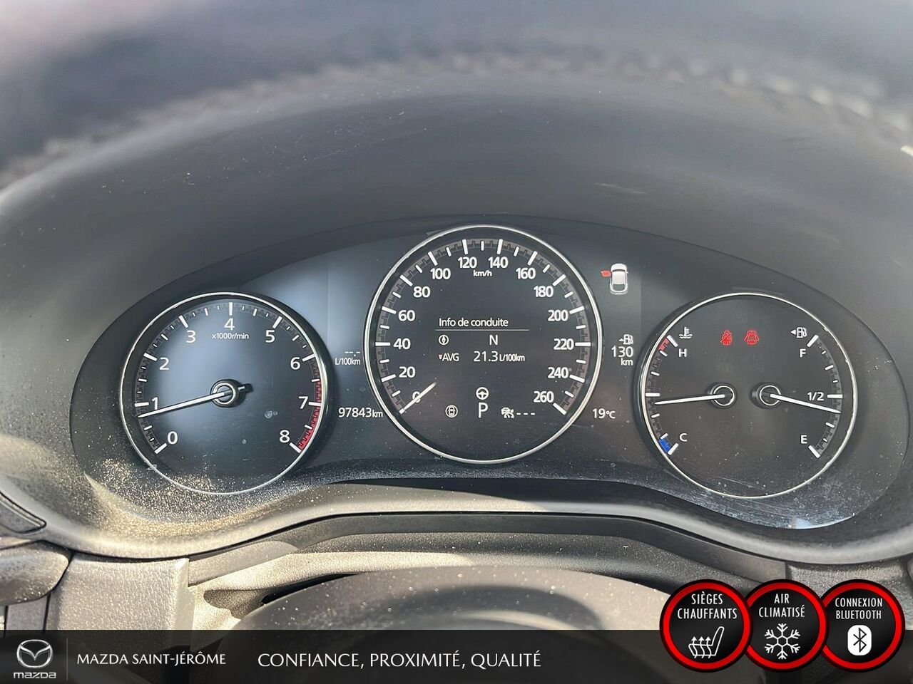 2023 Mazda CX-30 GT | CUIR | TOIT OUVRANT | NAVIGATION | AWD | CAMÉRA 360 Black Saint-Jérôme - photo #16