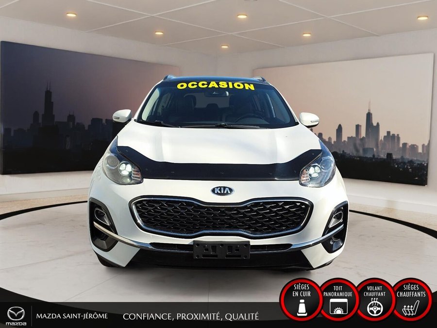 Kia Sportage EX Premium | JAMAIS ACCIDENTÉ | TOIT PANORAMIQUE | CUIR | AWD 2020 Blanc