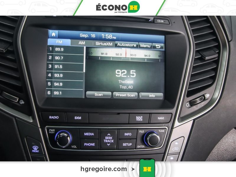 Hyundai Santa Fe 821072 | Limited AWD CUIR TOIT BLUETOOTH CAMÉRA MAGS 2017 Noir Laval - photo #8
