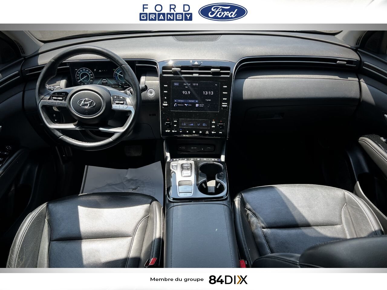 Hyundai Tucson hybride rechargeable 2022 Gris Granby - photo #18