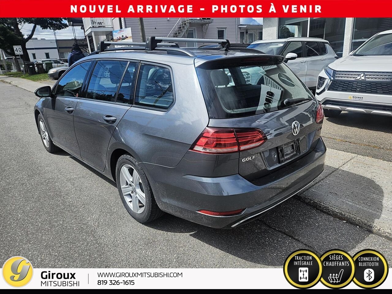 VOLKSWAGEN GOLF SPORTWAGEN S 2019 Gris Sainte-Agathe-des-Monts - photo #3