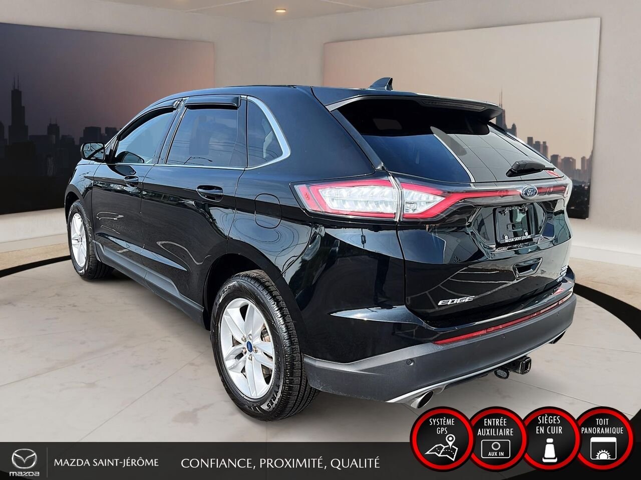 2018 Ford Edge Black Ste-Agathe des Monts - photo #9