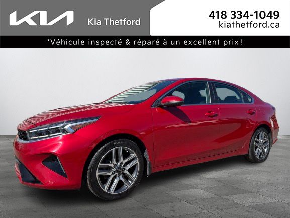 Red 2023 Kia Forte Sedan  Continuously Variable Transmission