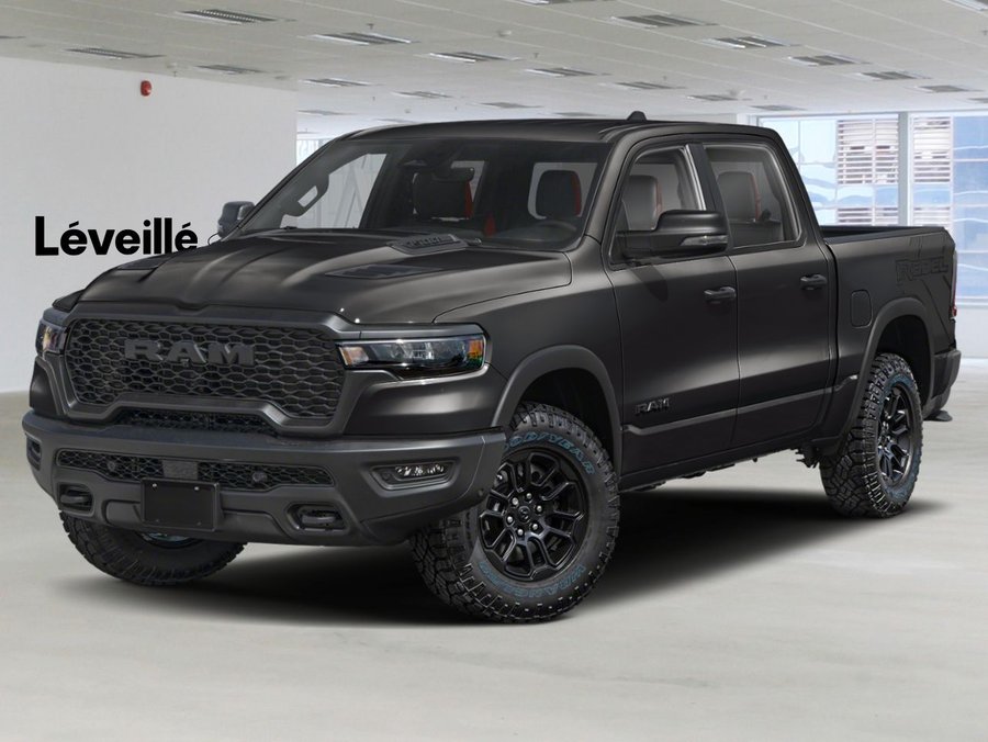 RAM 1500 Rebel cabine d'équipe 4x4 caisse de 5 pi 7 po 2026 Couche nacrée cristal noir étincelant