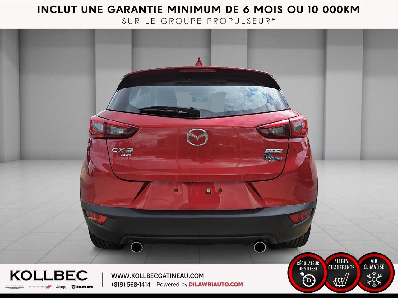 2016 Mazda CX-3 26102 | Traction avant 4 portes GS Red Gatineau - photo #15