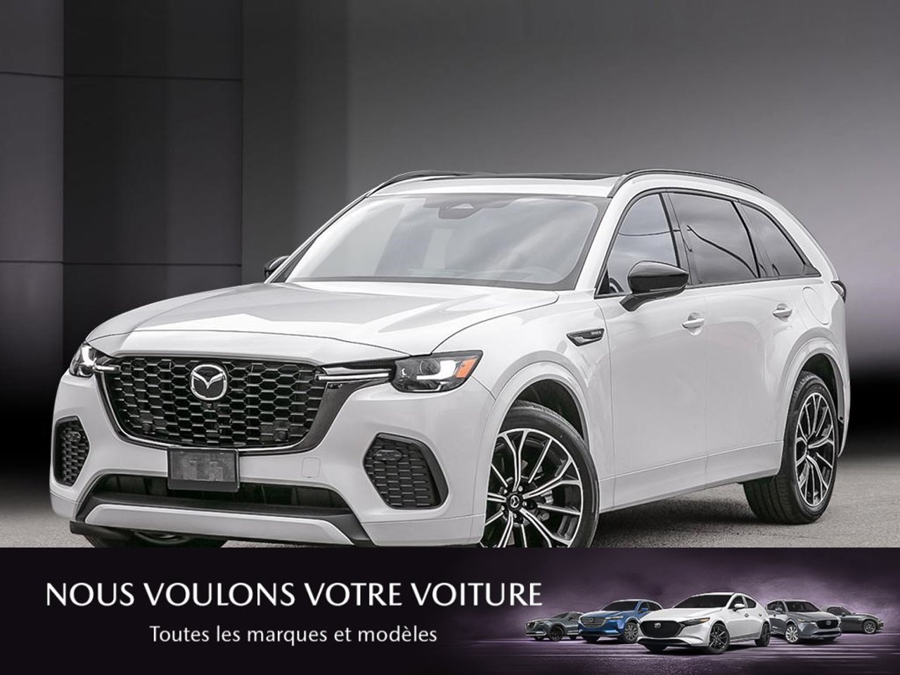 2026 Mazda CX-70 PHEV JM3KJDHA3T1208910 Rhodium White Metallic Mirabel - photo #0