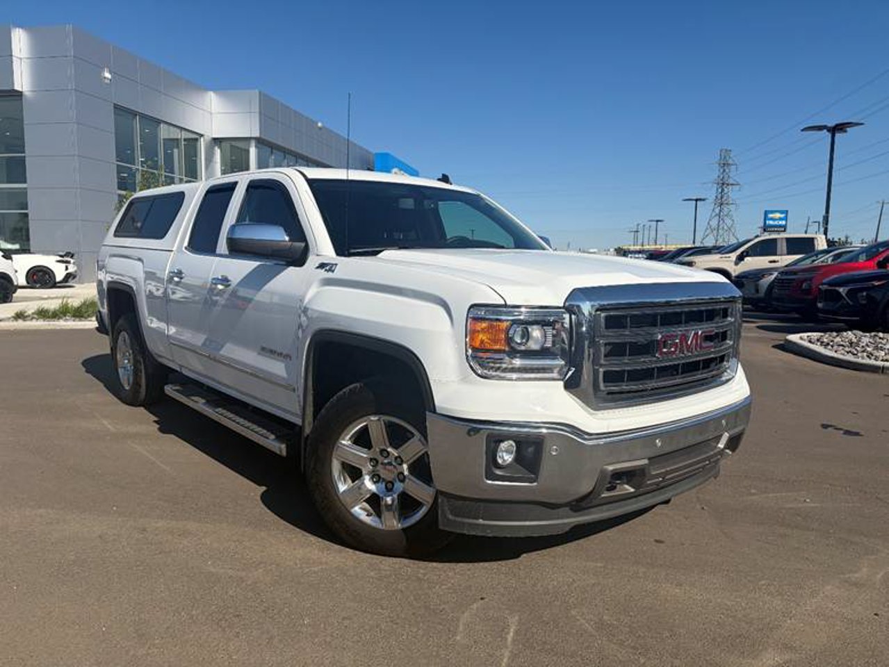 2014 GMC Sierra 1500 4WD Double Cab Standard Box SLT White Sherwood Park - photo #1