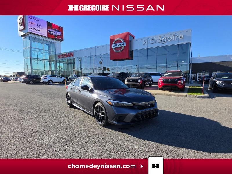 2022 Honda Civic Sport * Mag * Carplay * Bancs Chauffants * Caméra Grey
