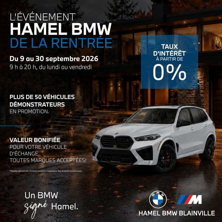 HAMEL BMW EVENEMENT LA RENTREE SEPTEMBRE FR