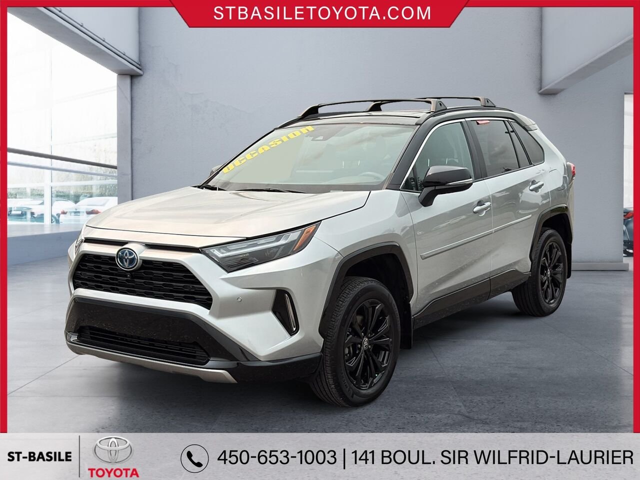 2023 TOYOTA RAV4 Hybrid Silver Sky Metallic with Black Roof Saint-Basile-le-Grand - photo #0
