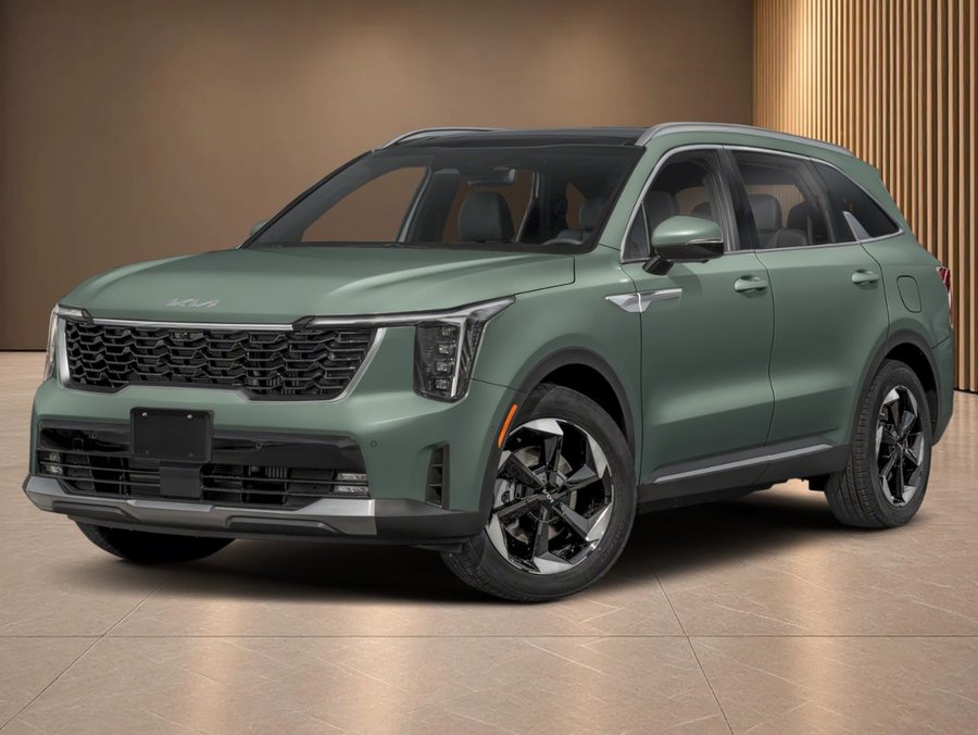 Kia Sorento hybride SX TI 2026 Vert paysage urbain