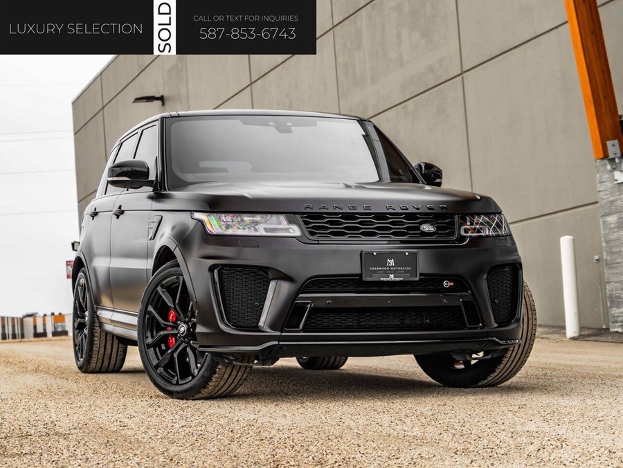 2019 Land Rover Range Rover Sport SVR (MESCALITO BLACK PEARL SATIN) Black
