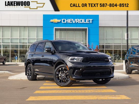2026 Dodge Durango GT Plus Blacktop AWD 3.6L 7-Passenger | Leather Heated & Vented Seats Black
