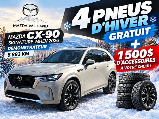 Mazda CX-90 hybride léger Signature 2026 Quartz platine métallisé