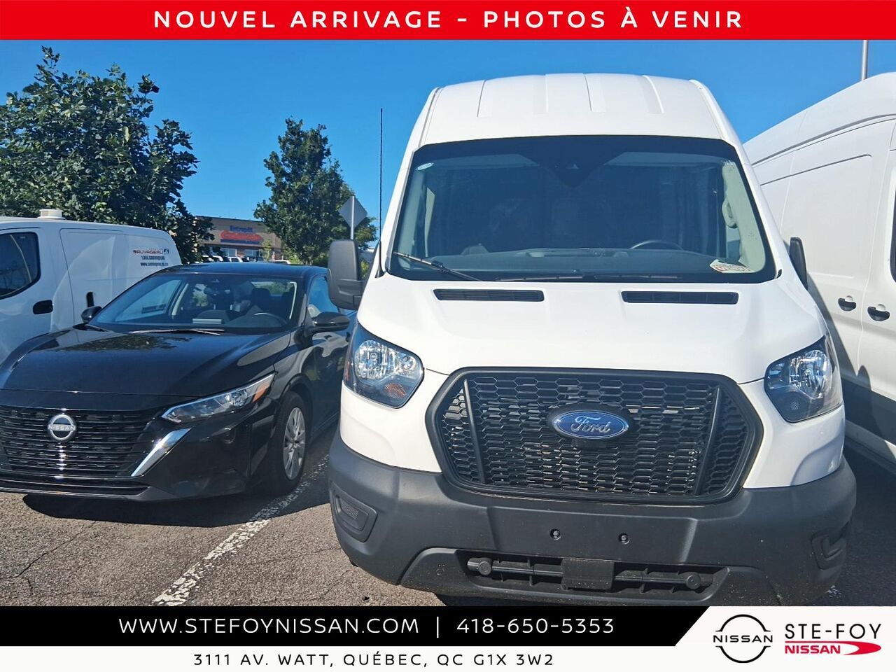 White 2025 Ford Transit Cargo Van All-Wheel Drive Automatic