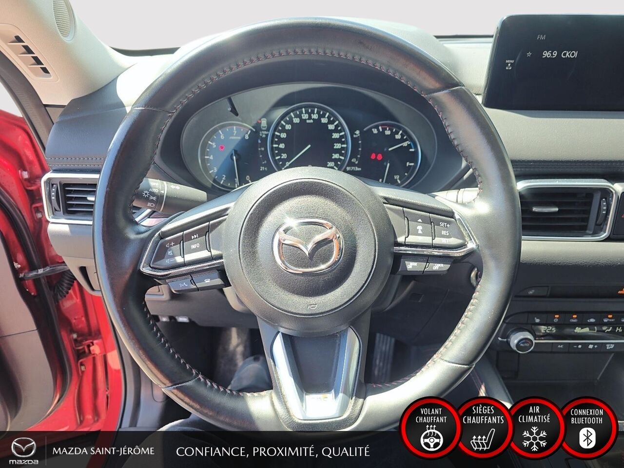 Mazda CX-5 Édition Kuro | TOIT OUVRANT | AWD | CUIR | 2023 Rouge Saint-Jérôme - photo #13