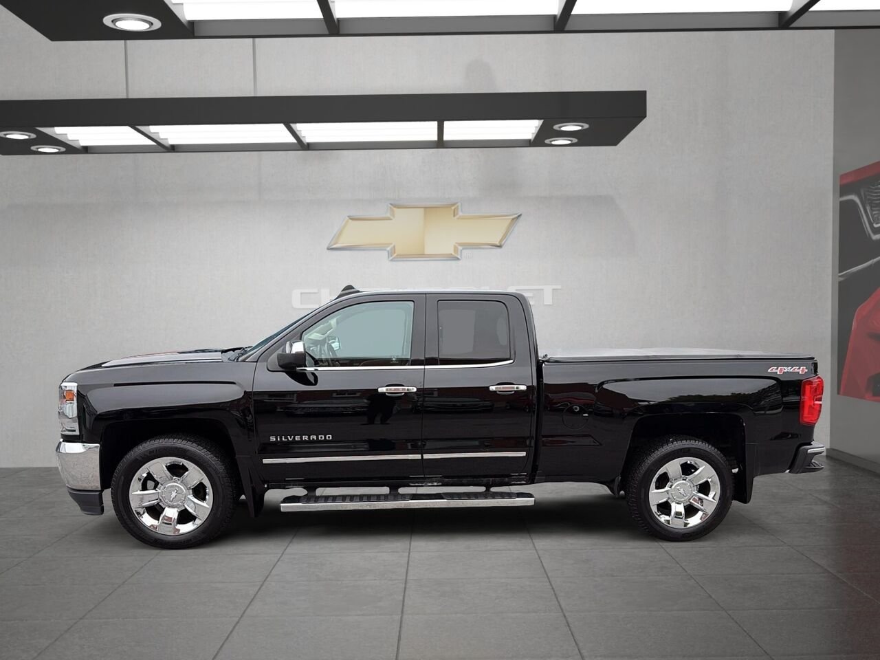 CHEVROLET SILVERADO 1500 4WD DOUBLE CAB UNKNOWN 2017 Noir Saint-Hyacinthe - photo #4