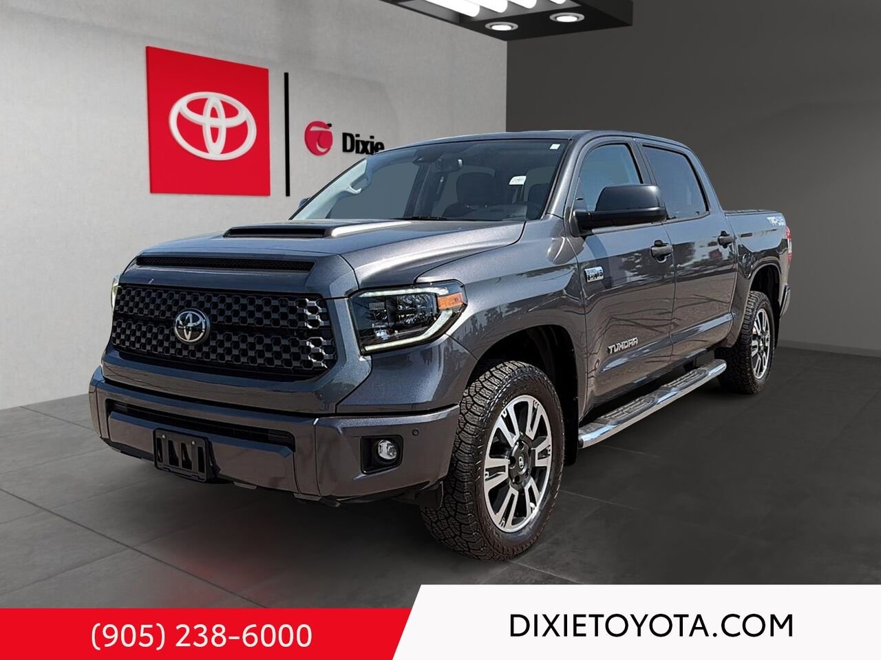 2021 Toyota Tundra TRD SPORT PREMIUM CREWMAX / CLEAN CARFAX / LEATHER SURFACE / CARPLAY AND ANDROID AUTO Magnetic Grey Metallic Mississauga - photo #0
