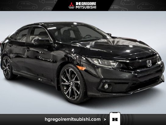 2019 Honda Civic Sport * Mags * Caméra * Toit * Siege Chauffant Black