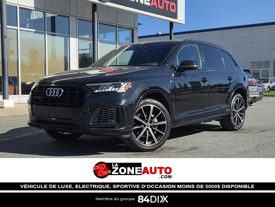 Audi Q7 Vorsprung 7 PASSAGERS + CAPACITÉ DE REMOQURAGE JUSQU'À 7700LB 2023 Noir