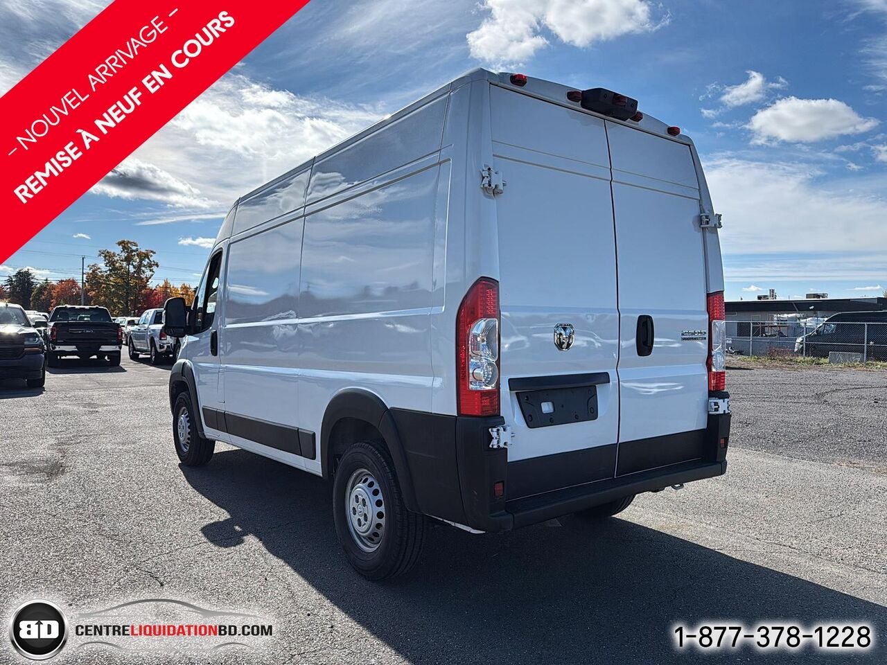 Ram ProMaster fourgonnette utilitaire 2500 Tradesman toit élevé 136 po avec siège passager | BD0464 2025 Blanc Granby - photo #9