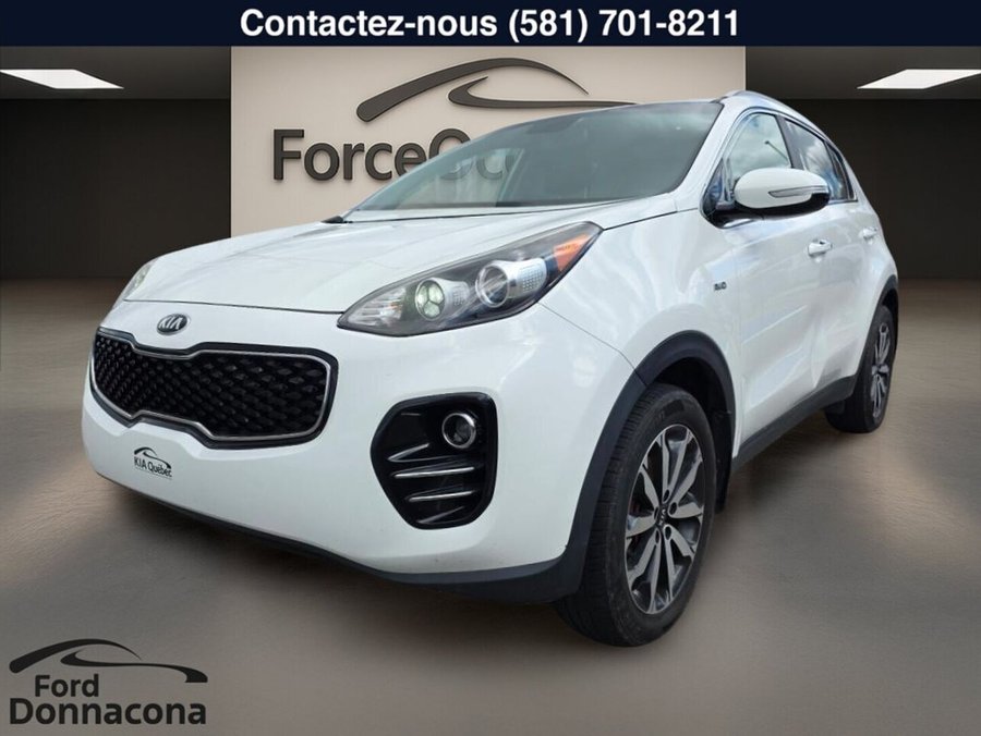 Kia Sportage EX Tech avec Noir 4 portes TI 2017 Blanc