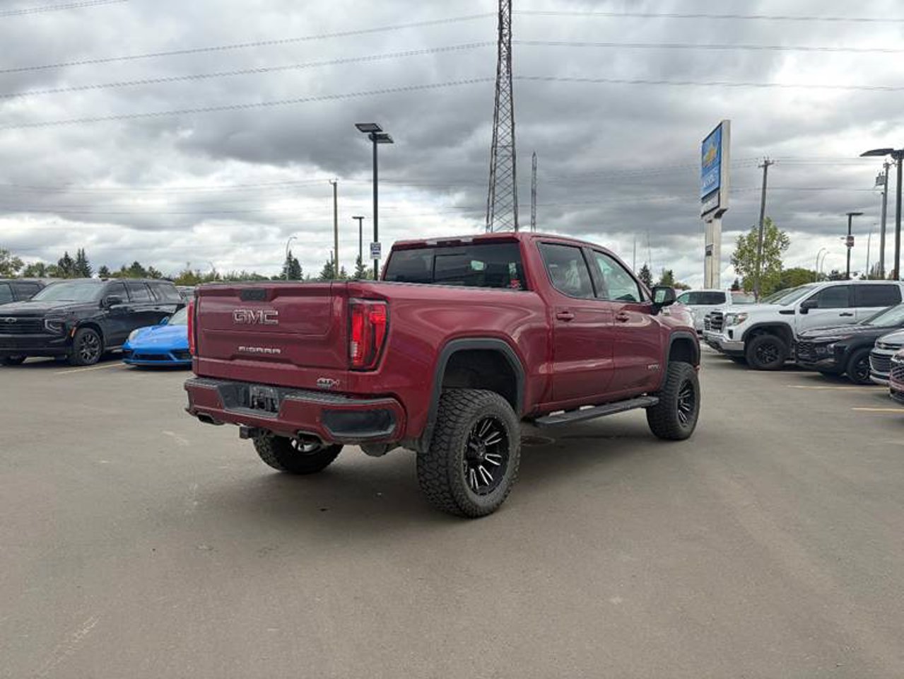 2019 GMC Sierra 1500 4WD Crew Cab 147 AT4 Red Sherwood Park - photo #4