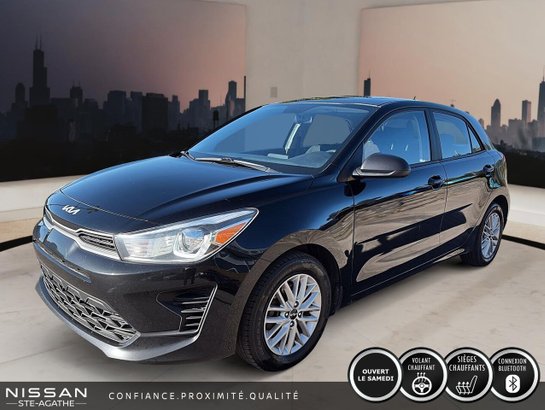 Kia Rio 5 portes LX+ IVT | UN SEUL PROPRIÉTAIRE | APPLE CARPLAY | CAMÉRA DE RECUL 2023 Noir