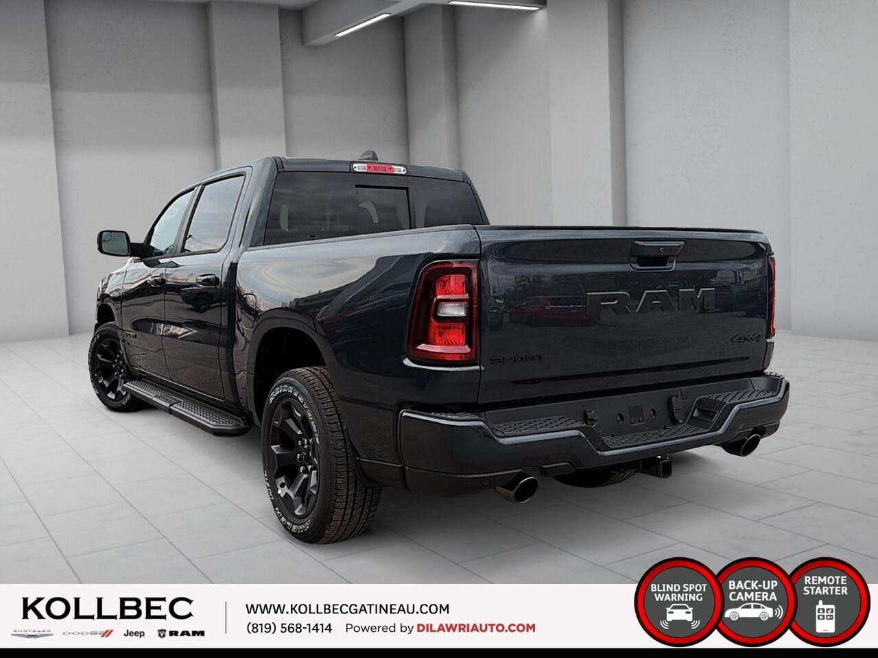 RAM 1500 261300 | Sport cabine d'équipe 4x4 caisse de 5 pi 7 po 2026 Bleu forgé métallisé Gatineau - photo #8