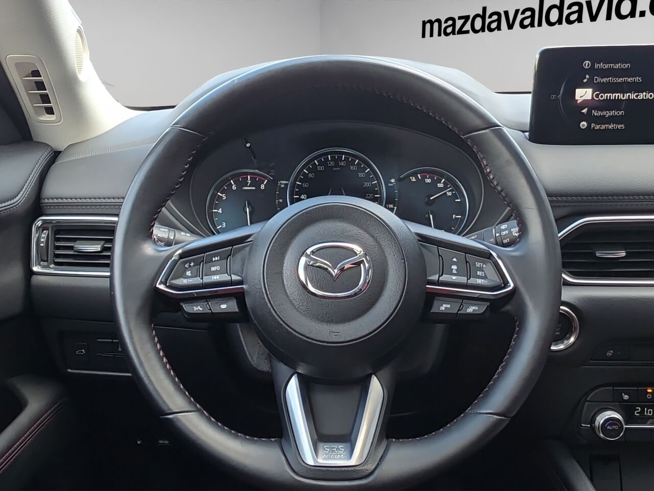 2023 Mazda CX-5 Édition Kuro TI, sièges en cuir, Toit ouvrant, Volant chauffant Black Val-David - photo #9