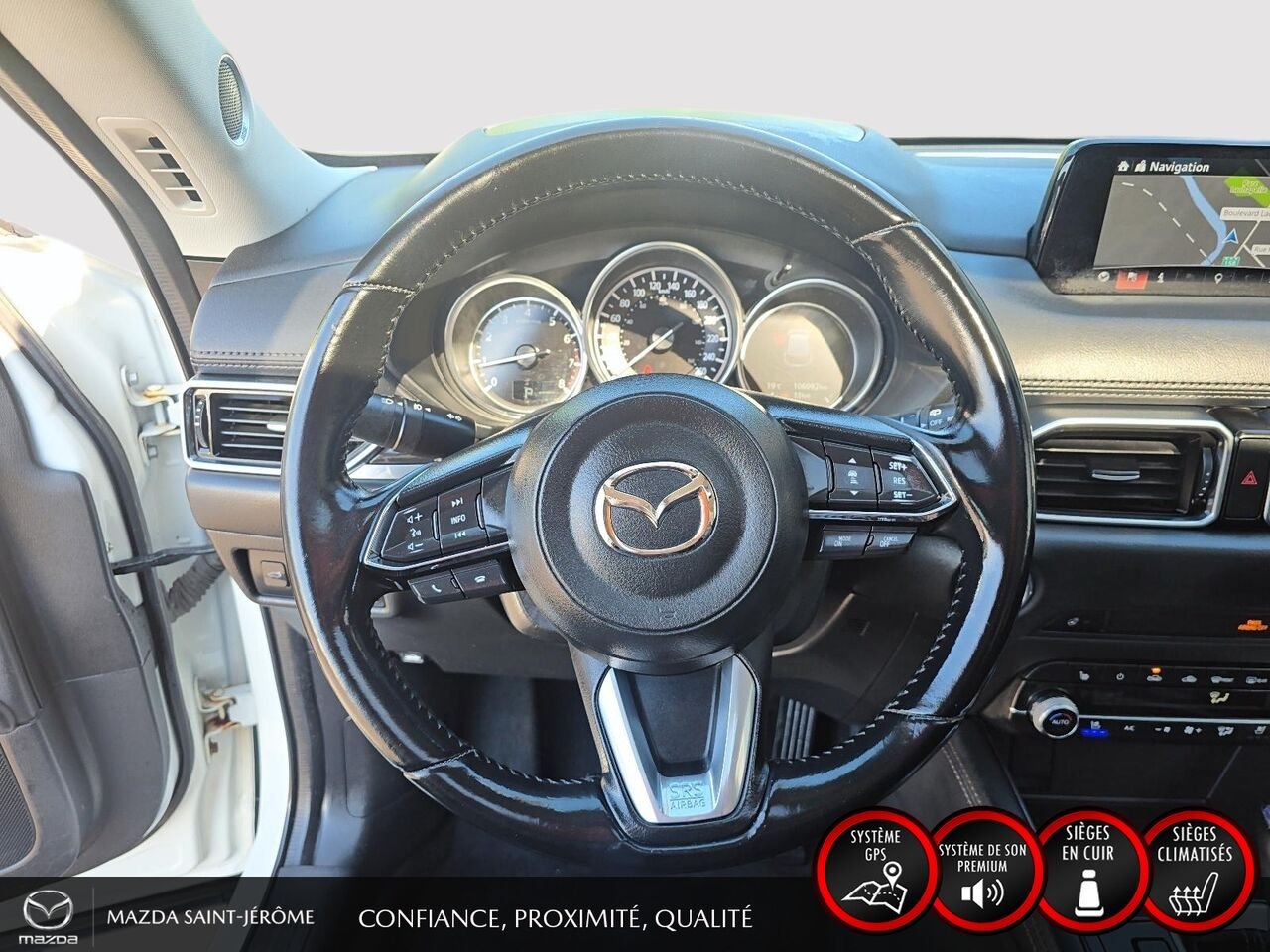 2019 Mazda CX-5 GT | TOIT OUVRANT | CUIR | NAVIGATION | AWD White Saint-Jérôme - photo #13