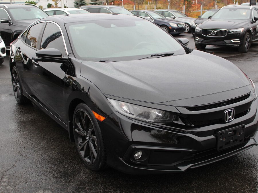 Honda Civic Berline Sport toit ouvrant cruise adpt sieges chauff mags 2020 Noir
