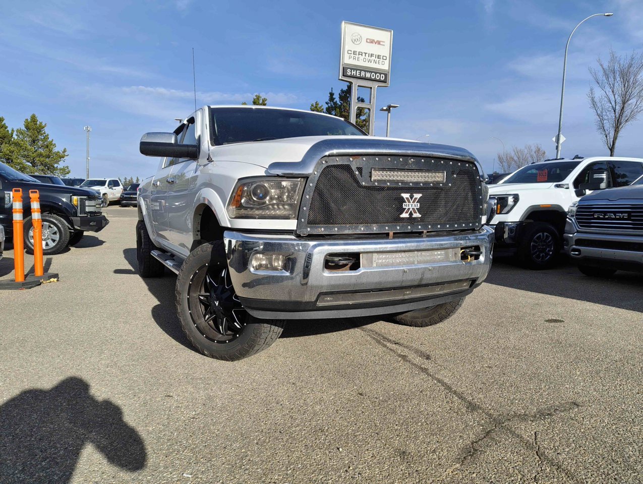 2013 Ram 2500 4WD Mega Cab 160.5 Laramie White Sherwood Park - photo #1