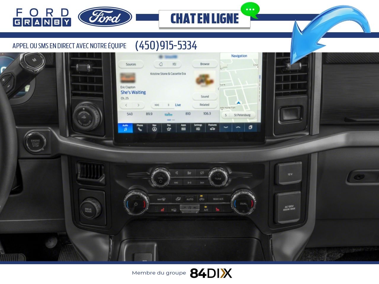 Ford F-150 2025 Blanc Oxford Granby - photo #11