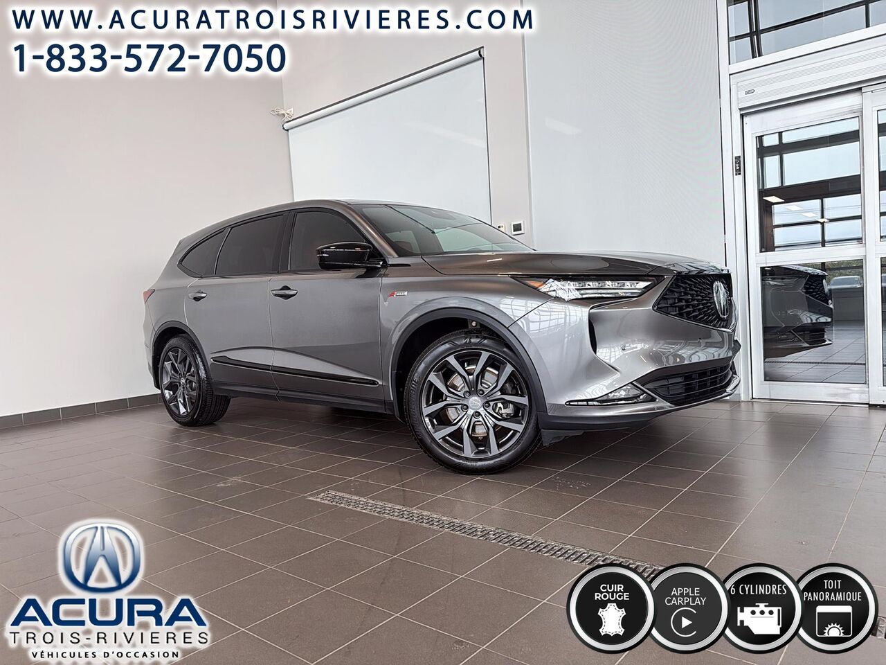 Gray 2024 Acura MDX SUV / Crossover All-Wheel Drive Automatic