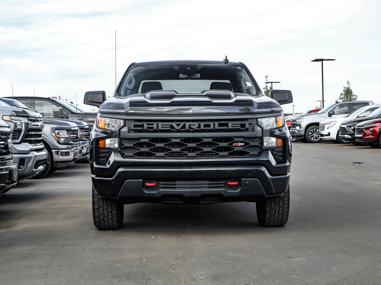 2024 Chevrolet Silverado 1500 4WD Crew Cab 157 Custom Trail Boss Black Sherwood Park - photo #2